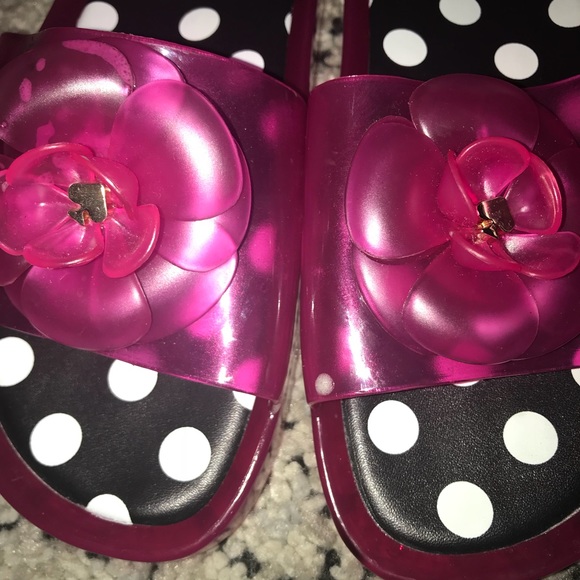 Kate spade pink jelly slide shoes - Picture 2 of 5